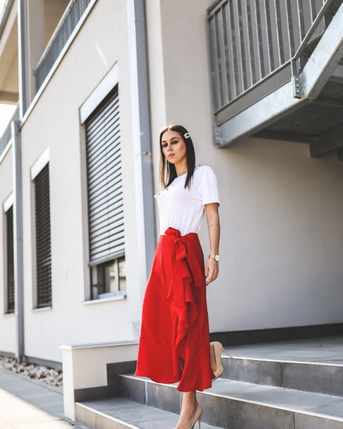 Suknja Mani crvena - Ae design
